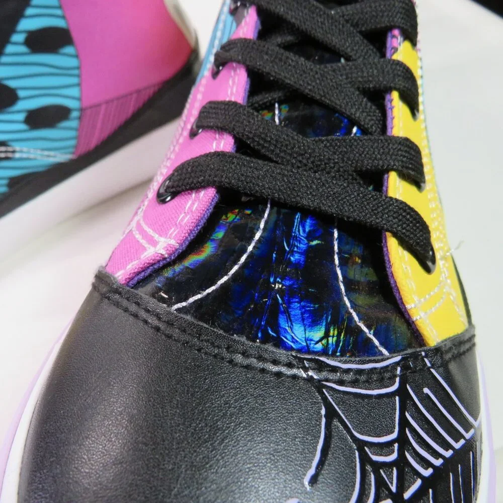 Nightmare Before Christmas sneakers shoes high tops w holographic Size 11 NEW